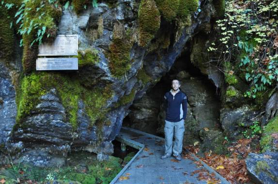 Caverna fechada no Oregon Caves National Monument, no sul do estado, nos Estados Unidos